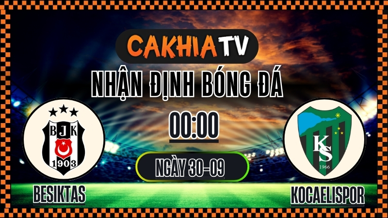 Nhận định Besiktas vs Kocaelispor 29/9/2025 – Soi kèo và phân tích bóng đá Thổ Nhĩ Kỳ tại Turkish Super Lig